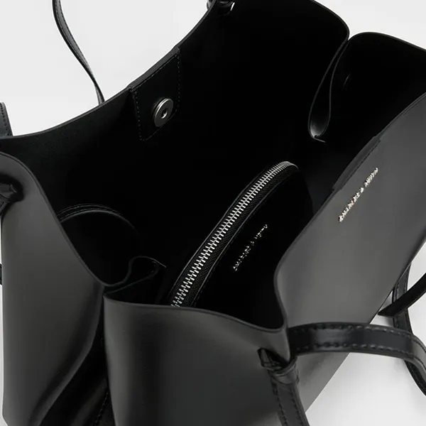 Túi Tote Nữ Charles & Keith CNK Calla Noir Bag CK2-30671662 Màu Đen