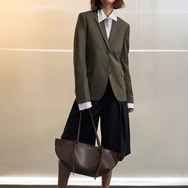 Túi Tote Nữ Charles & Keith CNK Calla Tote Bag Dark Brown CK2-30671662 Màu Nâu Đậm