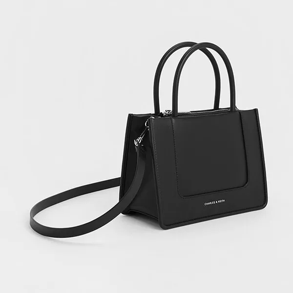 Túi Tote Nữ Charles & Keith CNK Daylla Mini Bag Black CK2-30701396 Màu Đen