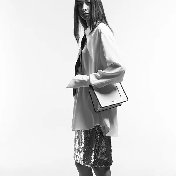 Túi Tote Nữ Charles & Keith CNK Daylla Mini Bag Cream CK2-30701396 Màu Kem