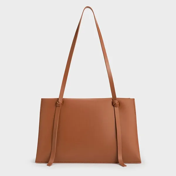 Túi Tote Nữ Charles & Keith CNK Midori Bag Auburn Brown CK2-30271268 Màu Nâu