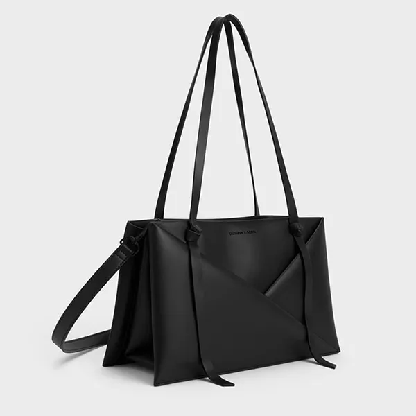 Túi Tote Nữ Charles & Keith CNK Midori Bag Midori Bag Black CK2-30271268 Màu Đen