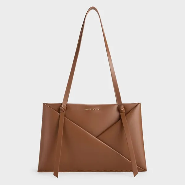 Túi Tote Nữ Charles & Keith CNK Midori Bag Midori Bag Chocolate CK2-30271268 Màu Nâu Đậm