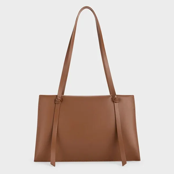 Túi Tote Nữ Charles & Keith CNK Midori Bag Midori Bag Chocolate CK2-30271268 Màu Nâu Đậm