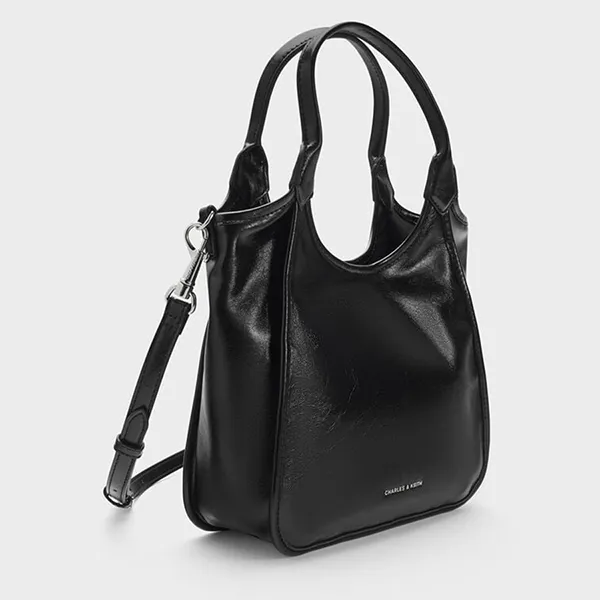 Túi Tote Nữ Charles & Keith CNK Mini Sianna Rectangular Noir Bag CK2-30782659 Màu Đen