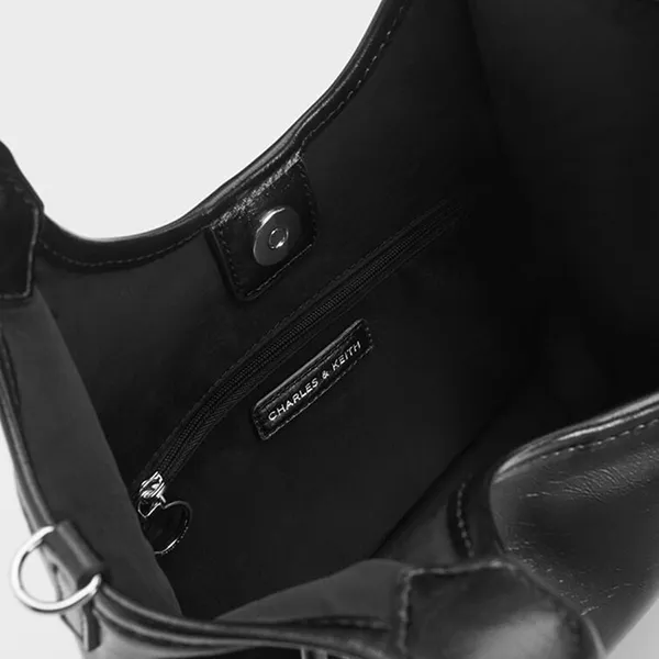 Túi Tote Nữ Charles & Keith CNK Mini Sianna Rectangular Noir Bag CK2-30782659 Màu Đen