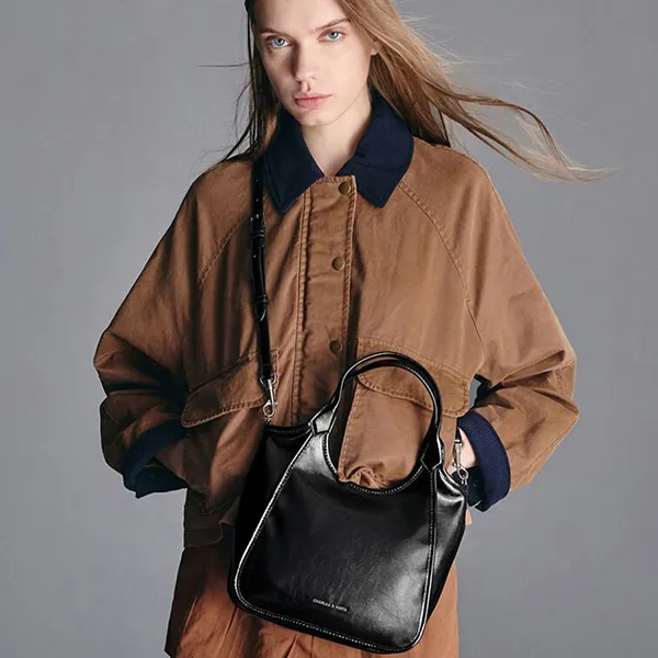 Túi Tote Nữ Charles & Keith CNK Mini Sianna Rectangular Noir Bag CK2-30782659 Màu Đen