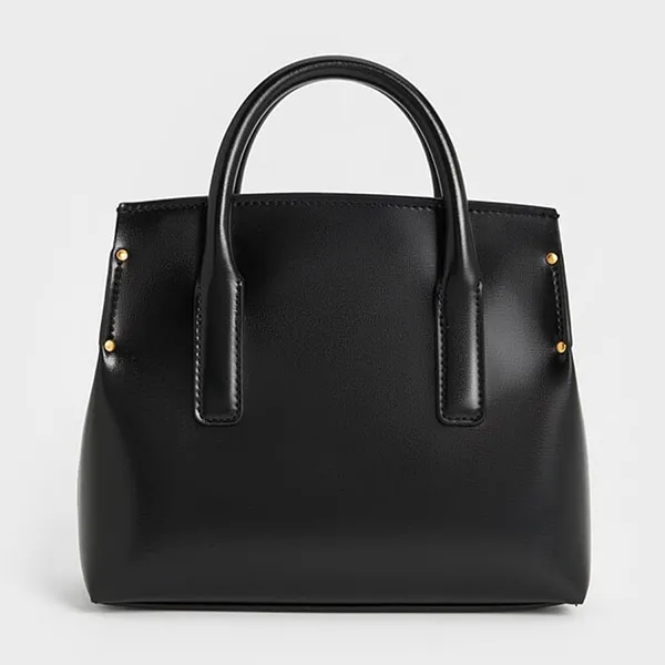 Túi Tote Nữ Charles & Keith CNK Rene Structured Rectangular Crossbody Bag Black CK2-30271421 Màu Đen