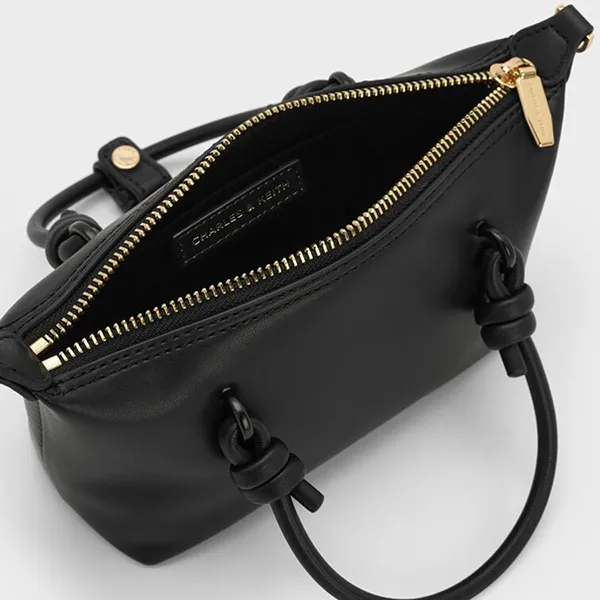 Túi Tote Nữ Charles & Keith CNK Sammie Rectangular Bag Black CK2-30271635 Màu Đen