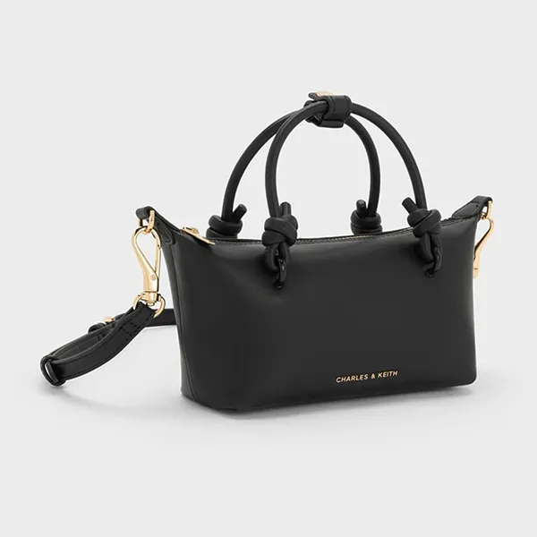 Túi Tote Nữ Charles & Keith CNK Sammie Rectangular Bag Black CK2-30271635 Màu Đen