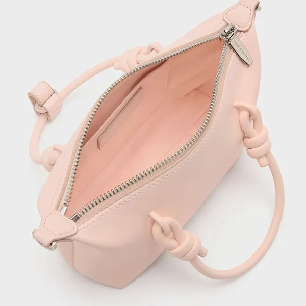 Túi Tote Nữ Charles & Keith CNK Sammie Rectangular Bag Soft Pink CK2-30271635 Màu Hồng