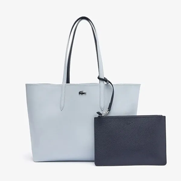 Túi Tote Nữ Lacoste NF2142AA N10 Top Handle Bag Màu Xanh/ Đen