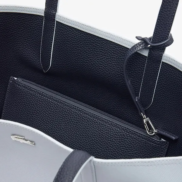 Túi Tote Nữ Lacoste NF2142AA N10 Top Handle Bag Màu Xanh/ Đen