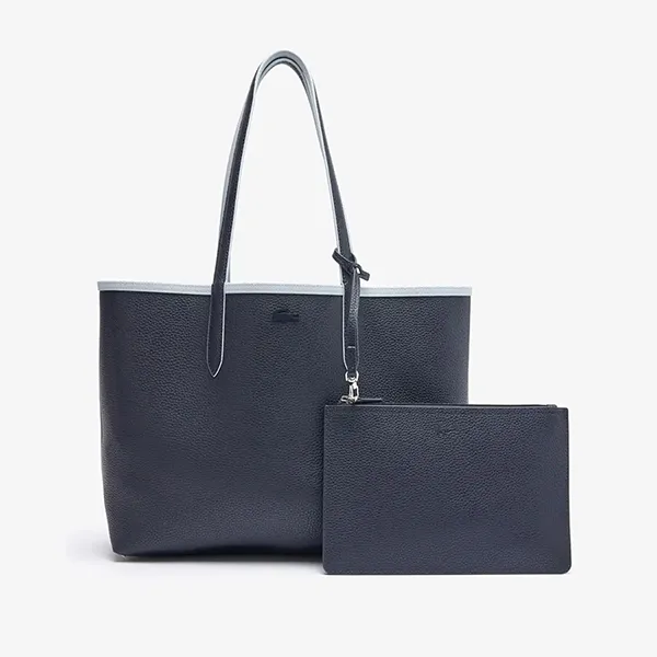 Túi Tote Nữ Lacoste NF2142AA N10 Top Handle Bag Màu Xanh/ Đen