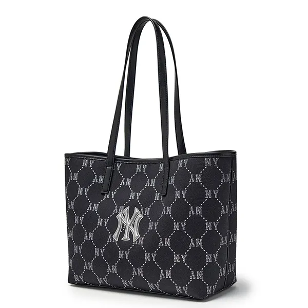 Túi Tote Nữ MLB Dia Monogram Jacquard Bag NY Yankees 3AORMJ16N-50BKS Màu Đen