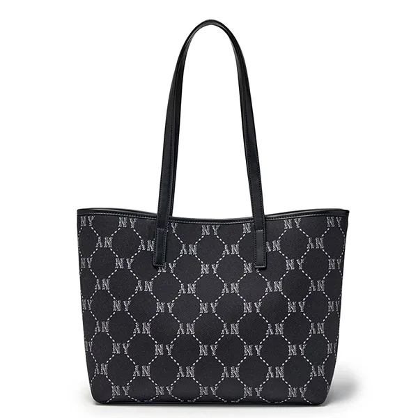 Túi Tote Nữ MLB Dia Monogram Jacquard Bag NY Yankees 3AORMJ16N-50BKS Màu Đen