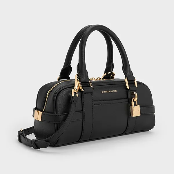 Túi Xách Nữ Charles & Keith CNK Scottie Long Bag Black CK2-30782785 Màu Đen