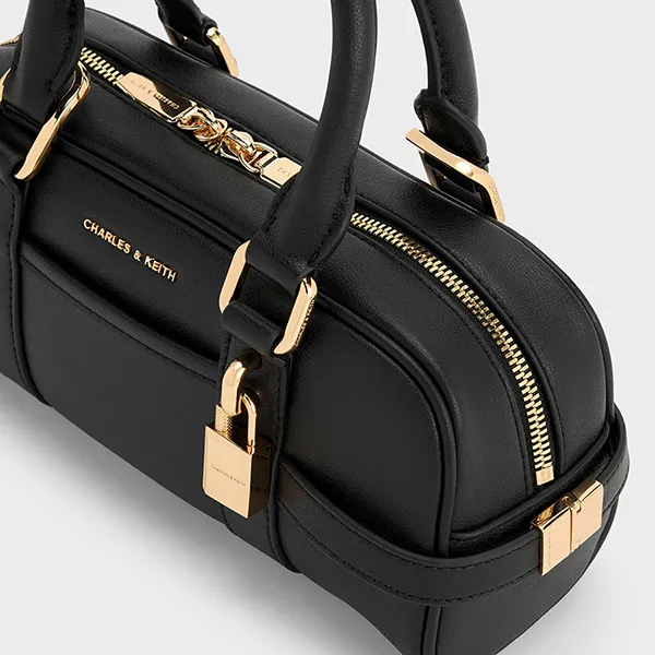 Túi Xách Nữ Charles & Keith CNK Scottie Long Bag Black CK2-30782785 Màu Đen