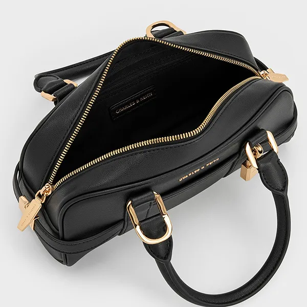 Túi Xách Nữ Charles & Keith CNK Scottie Long Bag Black CK2-30782785 Màu Đen