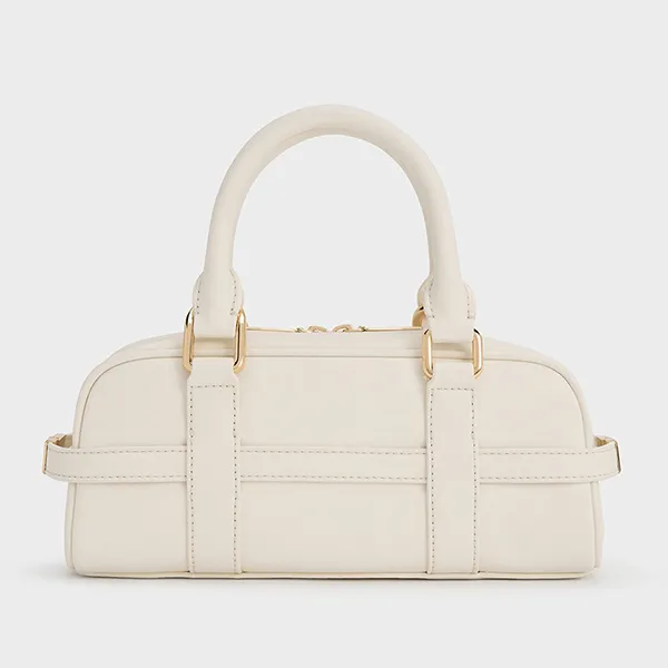 Túi Xách Nữ Charles & Keith CNK Scottie Long Bag Cream CK2-30782785 Màu Kem