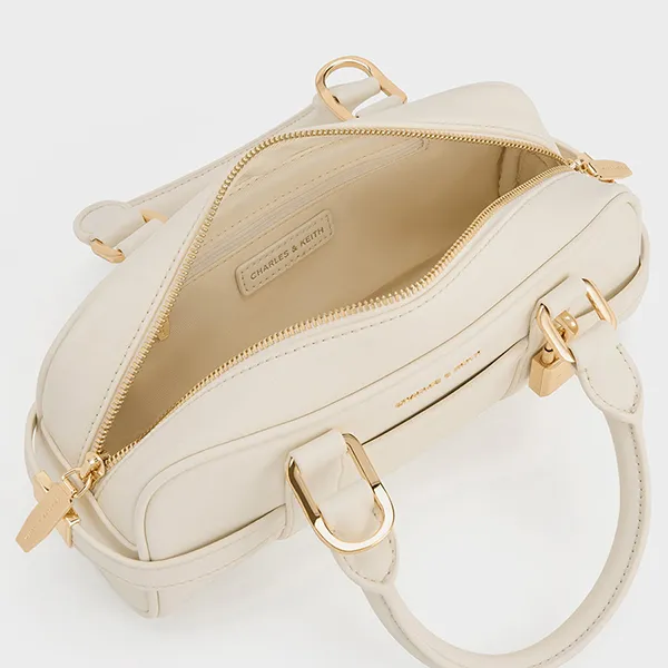 Túi Xách Nữ Charles & Keith CNK Scottie Long Bag Cream CK2-30782785 Màu Kem