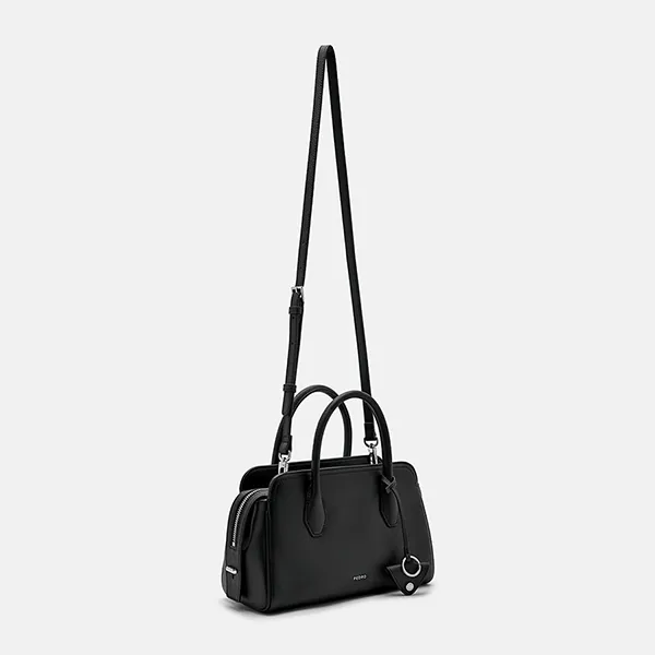 Túi Xách Nữ Pedro Sybil Leather Trapezoid Handbag Black PW2-55210047 Màu Đen