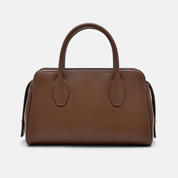 Túi Xách Nữ Pedro Sybil Leather Trapezoid Handbag Brown PW2-55210047 Màu Nâu