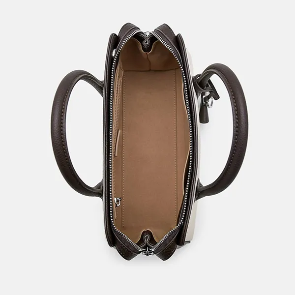 Túi Xách Nữ Pedro Sybil Leather Trapezoid Handbag Multiple Colors PW2-55210047 Màu Trắng Nâu