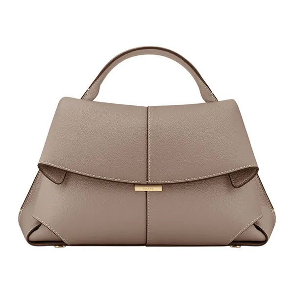 Túi Xách Nữ Polène Mokki Edition Textured Taupe Màu Taupe