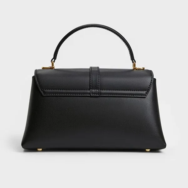 Túi Xách Tay Nữ Charles & Keith Adalyn Trapezoid Handbag Black CK2-50701598_BLACK Màu Đen