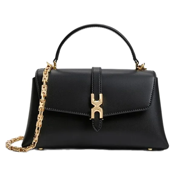 Túi Xách Tay Nữ Charles & Keith Adalyn Trapezoid Handbag Black CK2-50701598_BLACK Màu Đen
