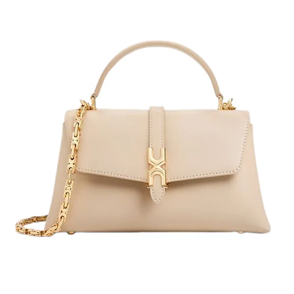 Túi Xách Tay Nữ Charles & Keith Adalyn Trapezoid Handbag Dusted Oat CK2-50701598_DU.OAT Màu Be