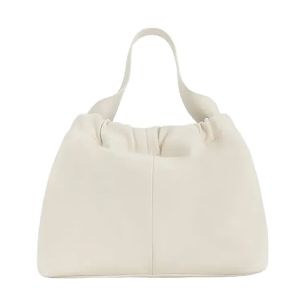 Túi Xách Tay Nữ Charles & Keith Ally Ruched Slouchy Handbag Cream CK2-10151320_CREAM Màu Kem