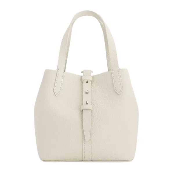 Túi Xách Tay Nữ Charles & Keith Beryl Recycled Leather Handbag Cream CK2-10151518_CREAM Màu Kem