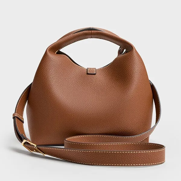 Túi Xách Tay Nữ Charles & Keith Chance Twist Lock Handbag CK2-10701618_CHOCO Màu Nâu Chocolate