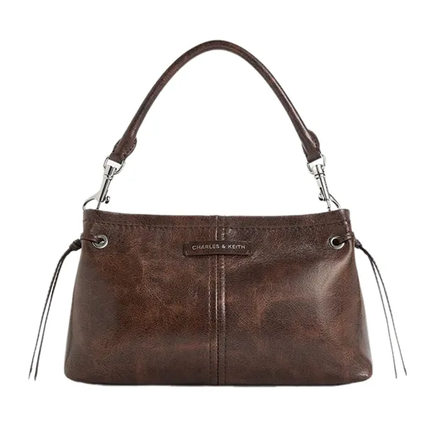 Túi Xách Tay Nữ Charles & Keith Noane Trapezoid Handbag Coffee Brown CK2-50671788_DS.COF Màu Nâu Cafe