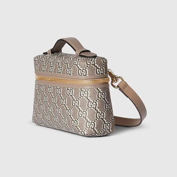Túi Xách Tay Nữ Gucci Super Mini Bag Taupe 795058-FADM0-6242 Màu Xám Nâu