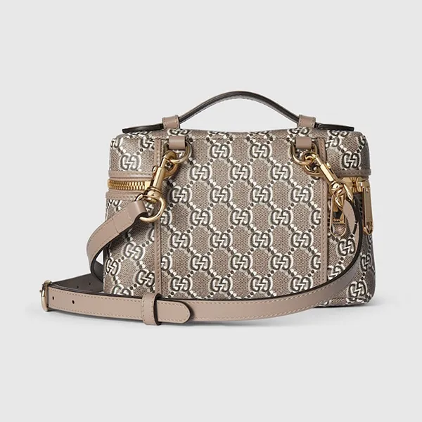 Túi Xách Tay Nữ Gucci Super Mini Bag Taupe 795058-FADM0-6242 Màu Xám Nâu