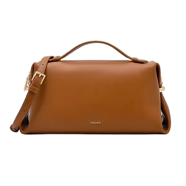 Túi Xách Tay Nữ Pedro Lia Rectangular Handbag PW2-65210011_COGNAC Màu Cognac