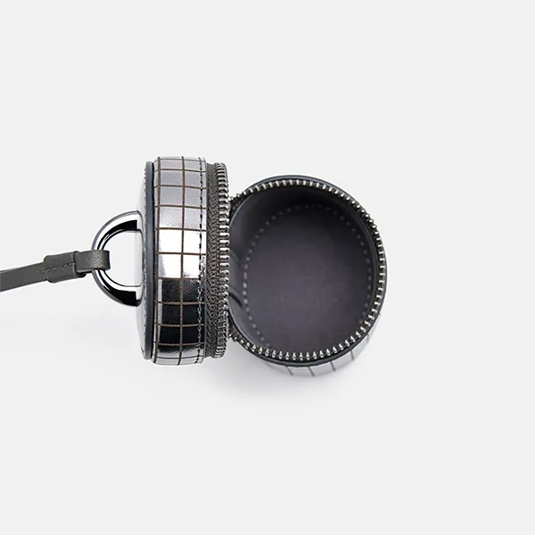 Túi Xách Tay Nữ Pedro Metallic Leather Barrel Cylindrical Handbag Silver PW4-95940014_SILVER Màu Bạc