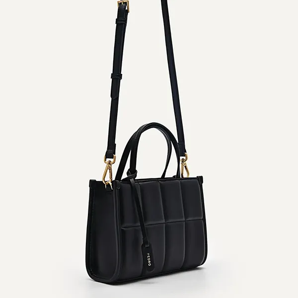Túi Xách Tay Nữ Pedro Mini Quilted Rectangular Handbag Black PW2-55210035_BLACK Màu Đen