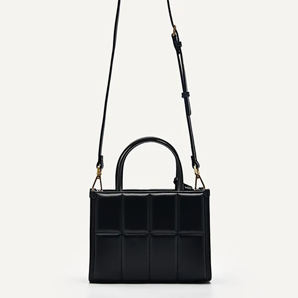 Túi Xách Tay Nữ Pedro Mini Quilted Rectangular Handbag Black PW2-55210035_BLACK Màu Đen