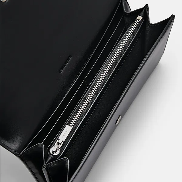 Ví Dáng Dài Nữ Pedro Icon Leather Long Wallet PW4-15940093 Black Màu Đen
