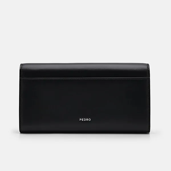 Ví Dáng Dài Nữ Pedro Icon Leather Long Wallet PW4-15940093 Black Màu Đen