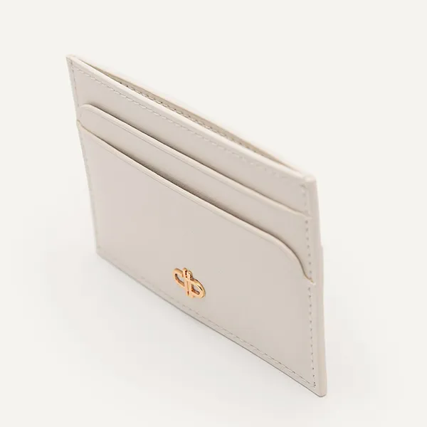 Ví Đựng Thẻ Nữ Pedro Icon Mini Leather Card Holder PW4-25940026 Chalk Màu Trắng