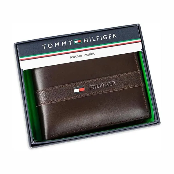 Ví Nam Tommy Hilfiger B0DCN7LVRS Màu Nâu Đậm