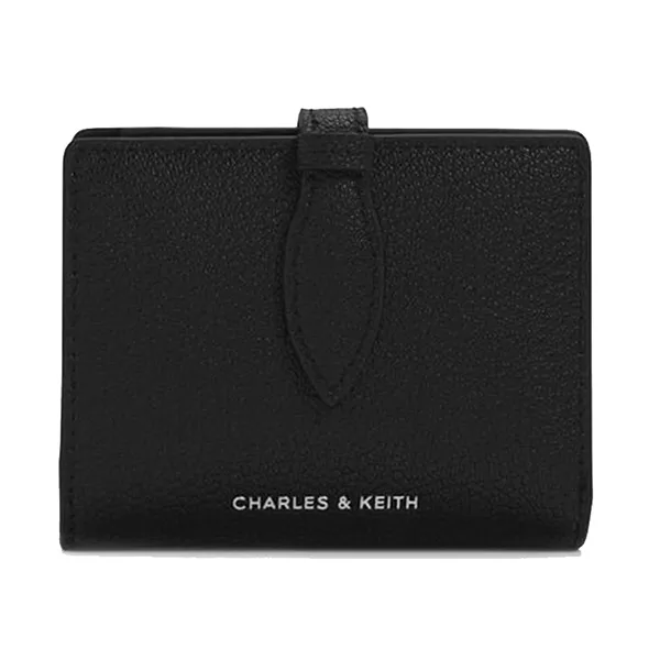 Ví Nữ Charles & Keith CNK Allyn Small Wallet - Noir CK6-10840621_NOIR_XXS Màu Đen