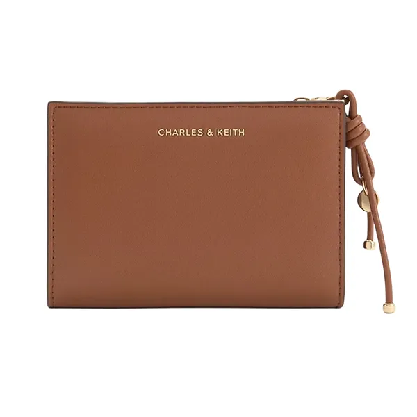 Ví Nữ Charles & Keith CNK Everleigh Foldable Short Wallet Chocolate CK6-10681184_CHOCO Màu Nâu Chocolate