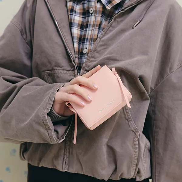 Ví Nữ Charles & Keith CNK Hazel Bow Small Wallet - Soft Pink CK6-30770717_SFT.PK_XXS Màu Hồng