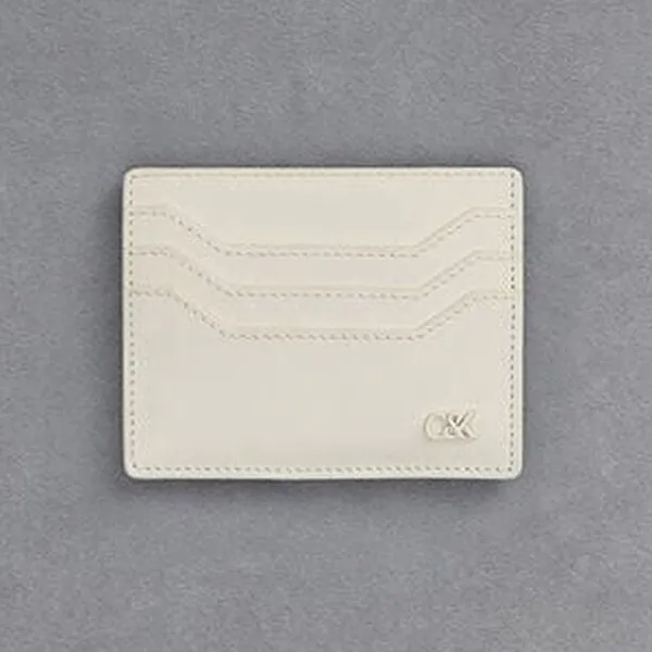 Ví Đựng Thẻ Nữ Charles & Keith CNK Leather Multi-Slot Card Holder SL6-50681124 White Màu Trắng